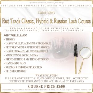 Fast Track; Classic, Hybrid & Volume Lash Course